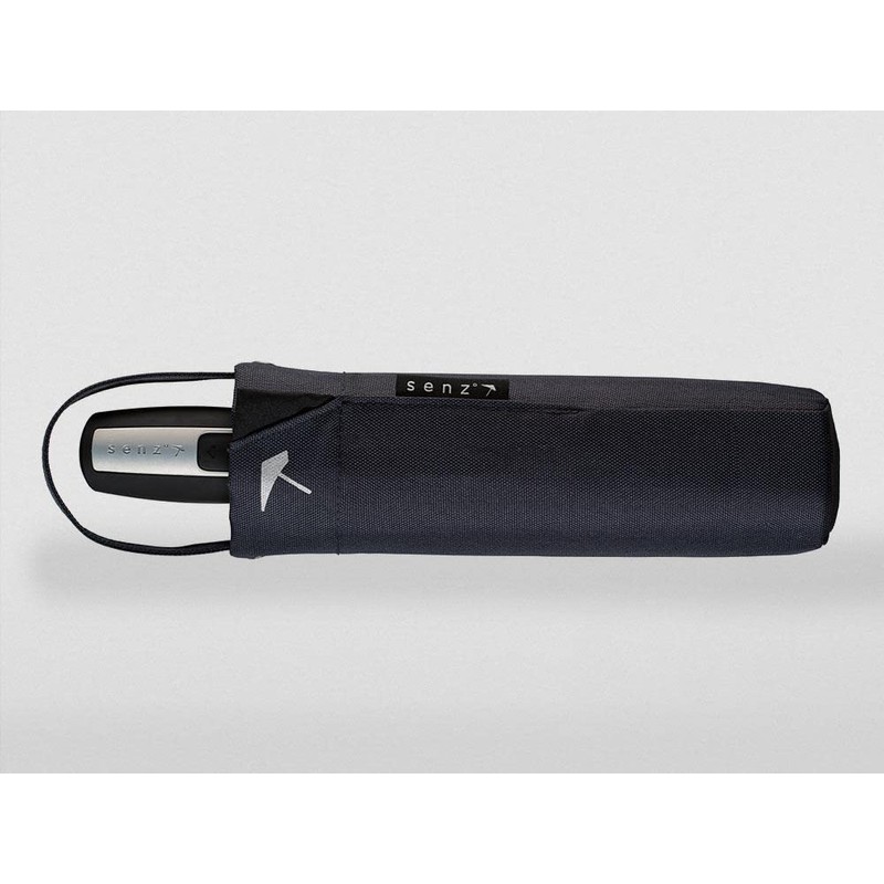 Senz ° Mini Automatic Foldable Storm Umbrella Pure Black, pure