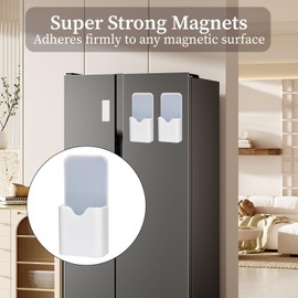 L0famy 3 Pcs Magnetic Pen Marker Holders, Whiteboard Pen Holder Organizer | Whiteboard Accessories Marker Holder | Magnetic Pencil Holders Organizer for Fridge, Whiteboards, Office