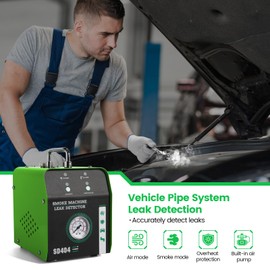 Haoguo Automotive Smoke Machine, Dual Mode Car EVAP Smoke Leak Tester Built-in Air Pump & Smoke Generator for All DC 12V Vehicles & Motorcycle Pipe Systems EVAP System