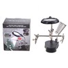 Magnifying Glass Soldering Station LED Lamp Magnifier with Auxiliary Clips