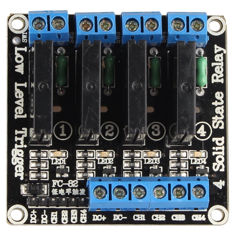 HALJIA 4 Channel 5V Solid State Relay Module With Resistive
