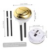 Operitacx Gold Toilet Dual Flush Button Brush Gold Dual Flush