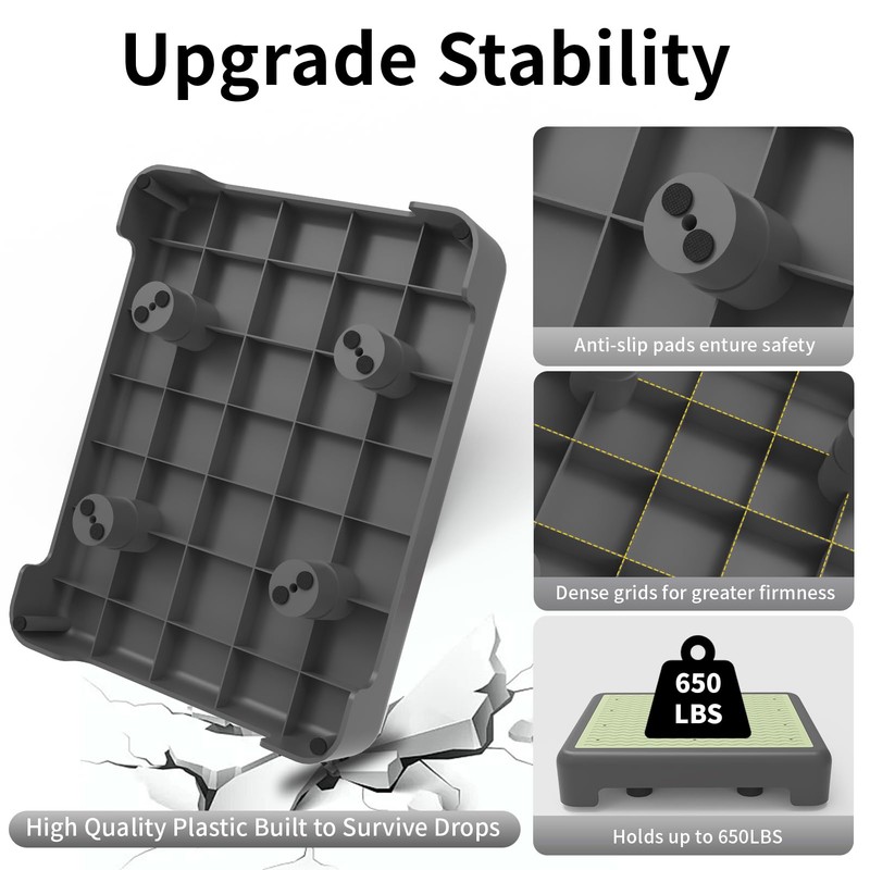 One Step Stool for Adults, Noctilucent Bed Step Stools, 650