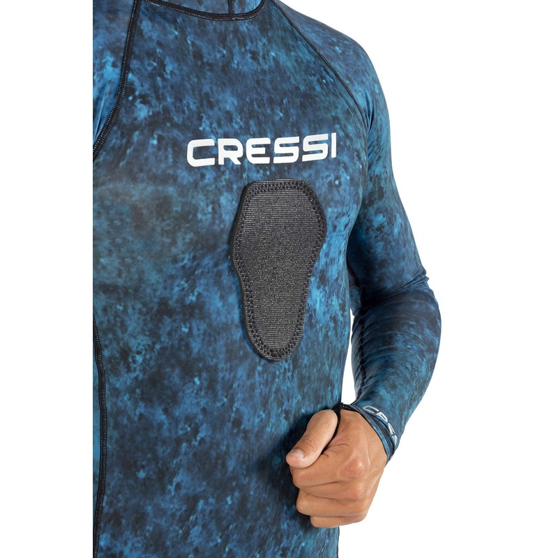 Cressi - Protector de erupción para Hombre, Cuello Redondo, Color