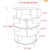 KB Designs - Revolving 16 Pair Shoe Rack Storage Organizer,