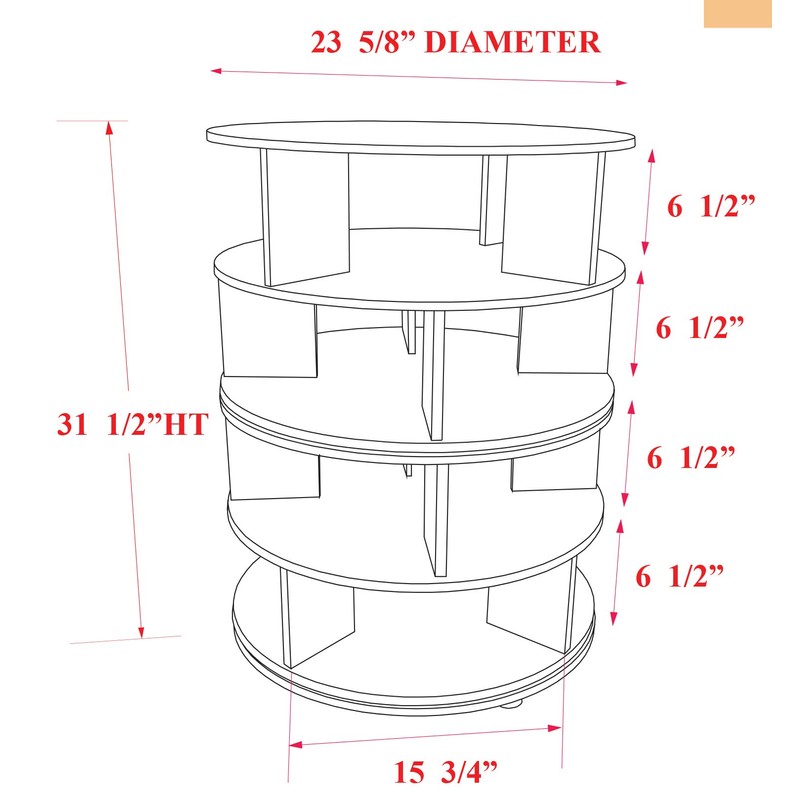 KB Designs - Revolving 16 Pair Shoe Rack Storage Organizer,