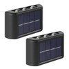 2 Pcs Solar Wall Lights Up and Down Solar Lamps