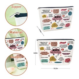 Sugchairo Nurse Gifts for Women Makeup Bag Cosmetic Pouch Nursing Gifts for Nurses Practitioner Female Np Week Appreciation Graduation Gift Ideas for Rn Nicu Medical Assistant