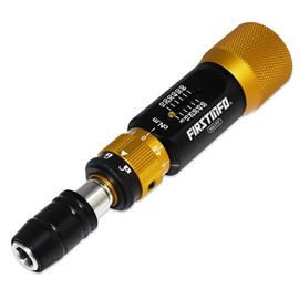 FIRSTINFO H5177 Ultra Precision Certified Torque Limiting Screwdriver 5-60 cNm (0.05-0.6 Nm), 1/4 Inch Universal Hex Quick Release Bit Holder
