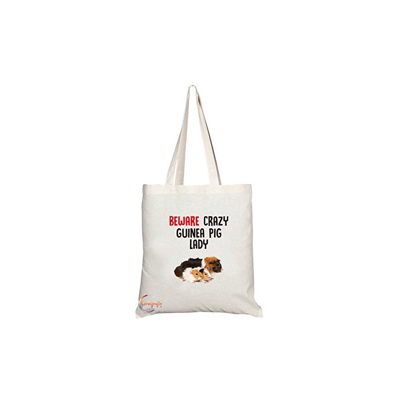 Coralgraph Inc TB263 Beware Crazy Guinea Pig Lady Novelty Present