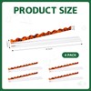 Mifoci 4 Set Scalloped Tortoiseshell Mahjong Tile Racks with Magnetic