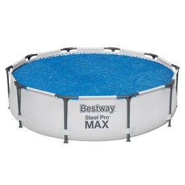 Bestway Round Solar Pool Cover for 10’ Round Above Ground Swimming Pools - Heat Retention & Protection from Debris