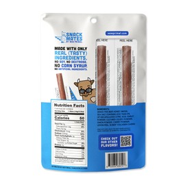 New Primal Snack Mates Beef & Honey Sticks, Healthy Snacks for Kids, Low Sugar High Protein Back to School Snacks, Gluten Free, Mini Jerky Meat Stick, 4g Protein, 50 Calories, 40 Pack