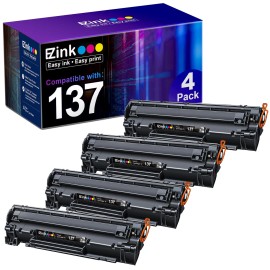 E-Z Ink E Z Ink Compatible Canon 137 Black Toner Cartridge 4 Pack High Yield