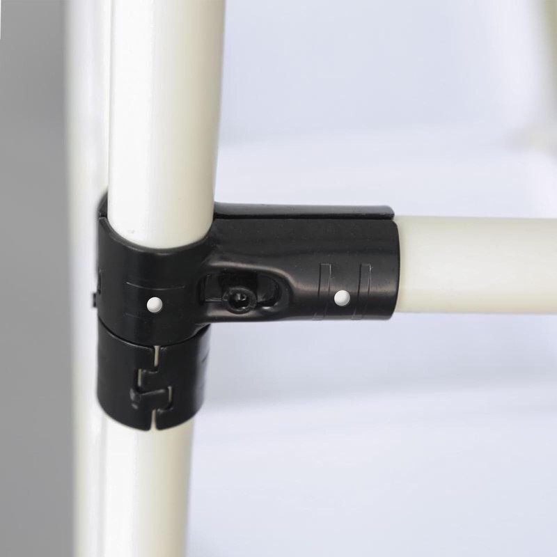 Pack of 10 T Pipe Clamps Connection Pipe Connector End