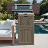 Greesum 33 Package Delivery Box for Outside, Patio Waterproof Resin