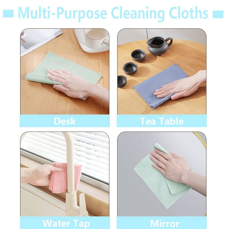Dolemay 20 Sheets Microfiber Cleaning Cloths, Disposable Towels, Reusable Dish
