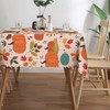 SENYOUMI Pumpkin Tablecloth Rectangle Table Cover 54×72 Inch Autumn Maple