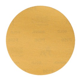 Mirka Gold Universal-Schleifpapier Ø 150mm / selbstklebend/Korn P150, 100 Stk/Zum Schleifen von Gips, Spachtel, Spanplatten, Holz, Lack