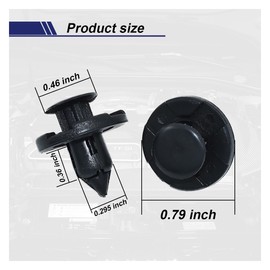 UHANBUT 20PCS Car Bumper Rivet Fenders Liner Retainers, 8mm Plastic Push Type Splash Shield Fastener Clip, Universal Auto Body Panel Trim Clip Replacement for Nissan 01553-09321 MR328954