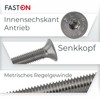 Countersunk Screws M3 x 14 Stainless Steel (Pack of 10)