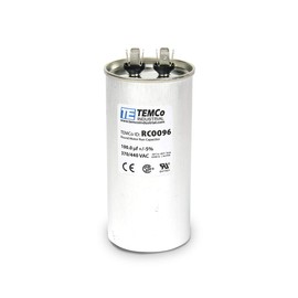 TEMCo 100 uf/MFD 370-440 VAC Volts Round Run Capacitor 50/60 Hz AC Electric - Lot -1 (Optional uf/MFD, Voltage and Lot Quantities Available)