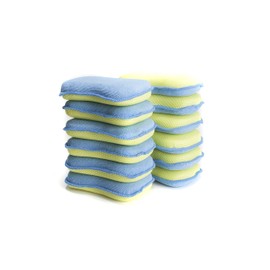 LTWHOME Zweiseitig Spülschwamm 2 in 1 Abwasch-Pad Scrubbers und Scheuerlappen (Packung mit 6)