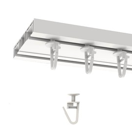 ISIK Curtain Glider Curtain Hooks Folding Hooks 11 mm up to 300 Pieces (200)