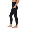 Yogalicious High Waist Ultra Soft 7/8 Ankle Length Leggings with Pockets for Women - Absolute Black Lux - Large