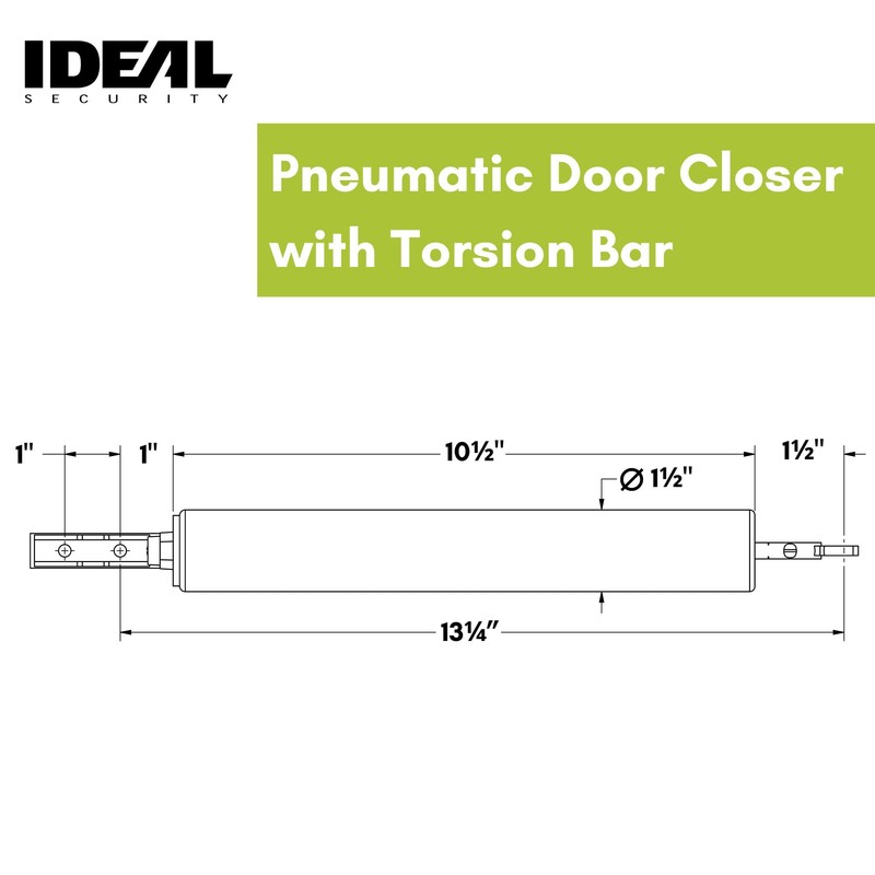 Ideal Security SK3015 Heavy Pneumatic Storm and Screen Door Closer