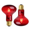 OMAYKEY 75W 2 Pack Infrared Heat Lamp Bulb Red Light