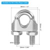 PATIKIL 1/2 Inch M12 Wire Rope Clamp Clip, 8 Pcs