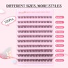Parriparri Cluster Lashes with Clear Band 120Pcs Individual Lash Extensions