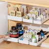 Delamu 3 Pack Pull Out Cabinet Organizer, 15.7"Deep Pull Out