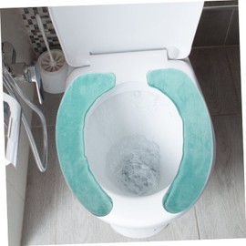 WOONEKY Toilet Seats Cover Set Flannel Washable Toilet Seat Covers for Bathroom
