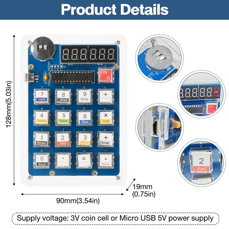6-Bit Soldering Kit DIY Soldering Exercise Kit with LED Display
