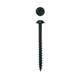 10 x 2-1/2 HighPoint Round Washer Head Woodworking Screws, Black Oxide 100 pc