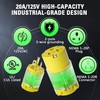 Yomiuwo 20 Amp Extension Cord Ends Lighted Connector Extension Cord