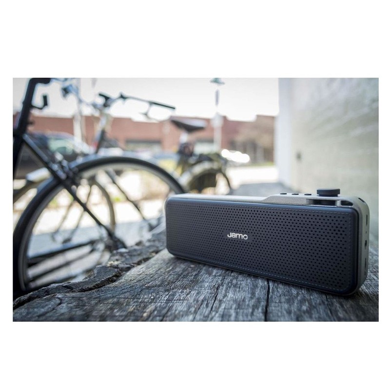 Jamo DS3 Black/Graph Wireless Bluetooth Portable Speaker w/FM Radio/SD Slot/Mic