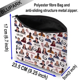 Detective Fans Makeup Bag Mystery Movie Fan Canvas Zipper Pouch TV Show Lover Gift Fantasy Police Procedural Fan Cosmetic Bag (Mystery Movie)