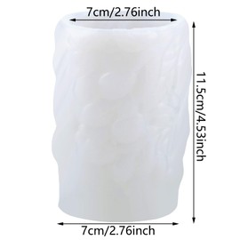 Jesus Candle Mold Religious Jesus Cylinder Resin Casting Silicone Molds for Candles Making Aromatherapy Candles Wax Polymer Clay