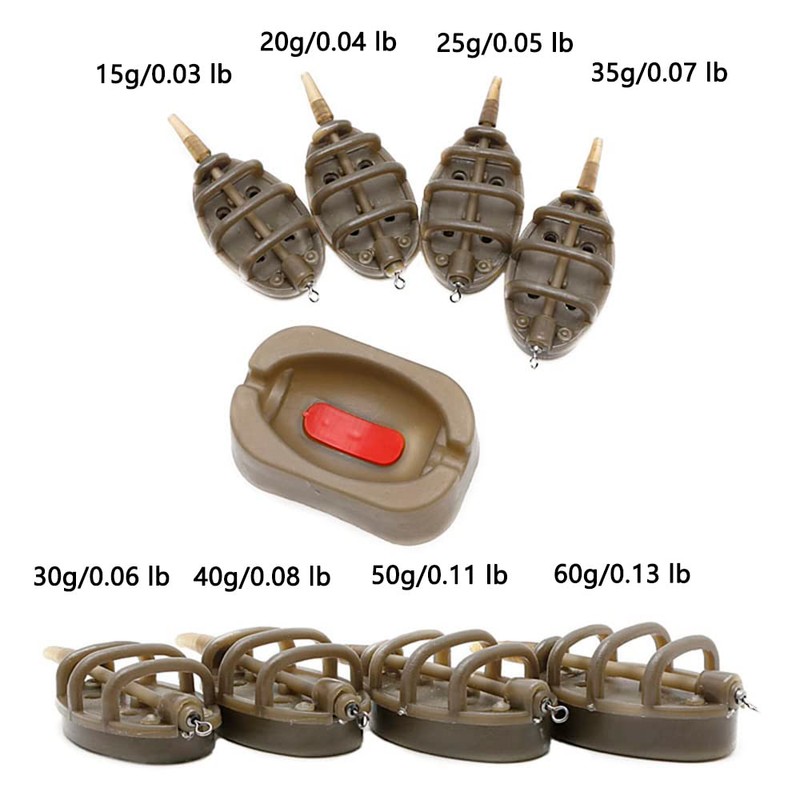 5 Pcs Fishing Inline Feeders, Inline Method Feeders Fishing Quick