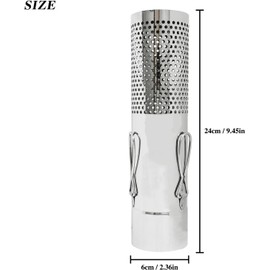 TAISOCA 2.36" Wood Stove Pipe Spark Arrestor Rain Cap – Stainless Steel Chimney Screen for Camping Tent Stove, Prevents Embers & Rain