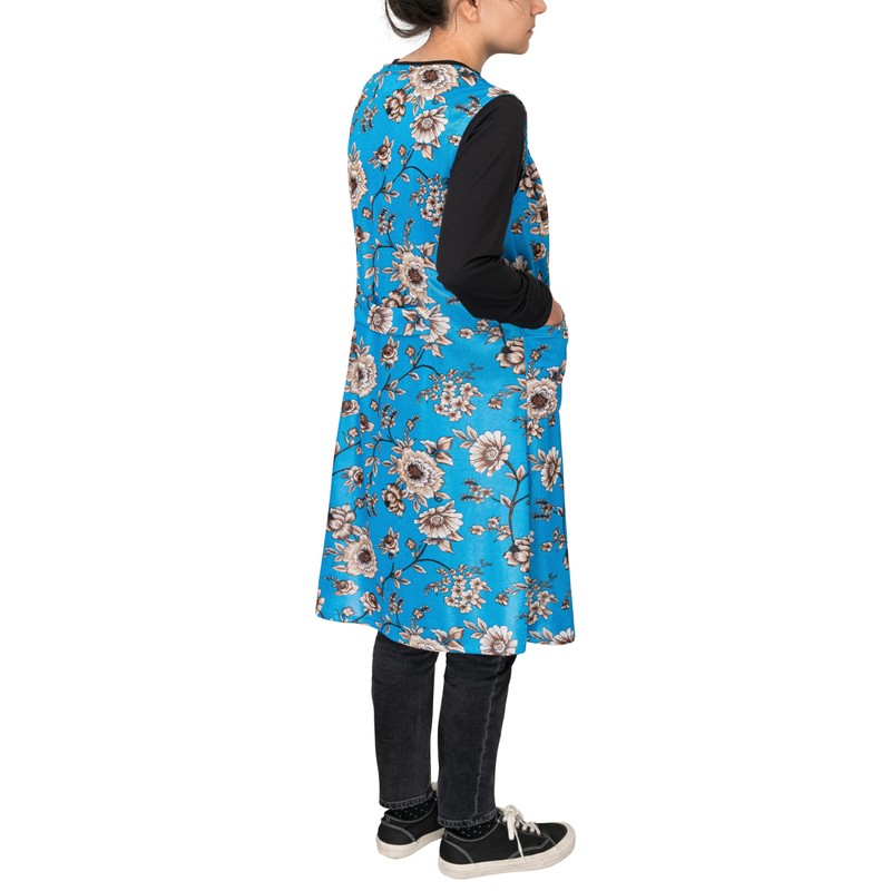 DESERMO Colourful Apron with Button Placket, Comfortable and Washable Garden