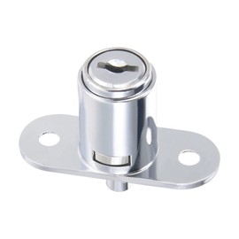 QUARKZMAN Cylinder Cabinet Lock x 1 Piece 3/4 Inch Cylinder Diameter Pressure Piston Drawer Door Lock Keyed Alike with 2 Keys Cylinder Length 23 mm