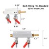 MRbrew Gas Manifold, CO2 Gas Distributor, 5/16'' Barb Fitting Beer
