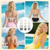 Fukaisu 12pcs Bra Strap Holder Clips, Plastic Portable Butterfly Flower
