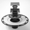 NEODRAIN US Warehouse Stock 6x6" Square Stainless Steel Black Shower