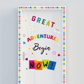 Corksidol Classroom Bulletin Board Decor Colorful Classroom Decoration Set Welcome Banner Motivational Posters for for Kindergarten Elementary Middle School (Great)