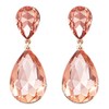 Rosemarie Collections Women's Stunning Dangle Teardrop Rhinestone Crystal Statement Post
